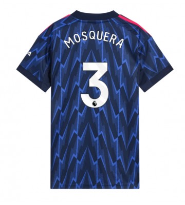 Arsenal Cristhian Mosquera #3 Udebanetrøje Dame 2025-26 Kortærmet
